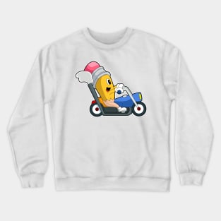 Pencil Motorcycle Crewneck Sweatshirt